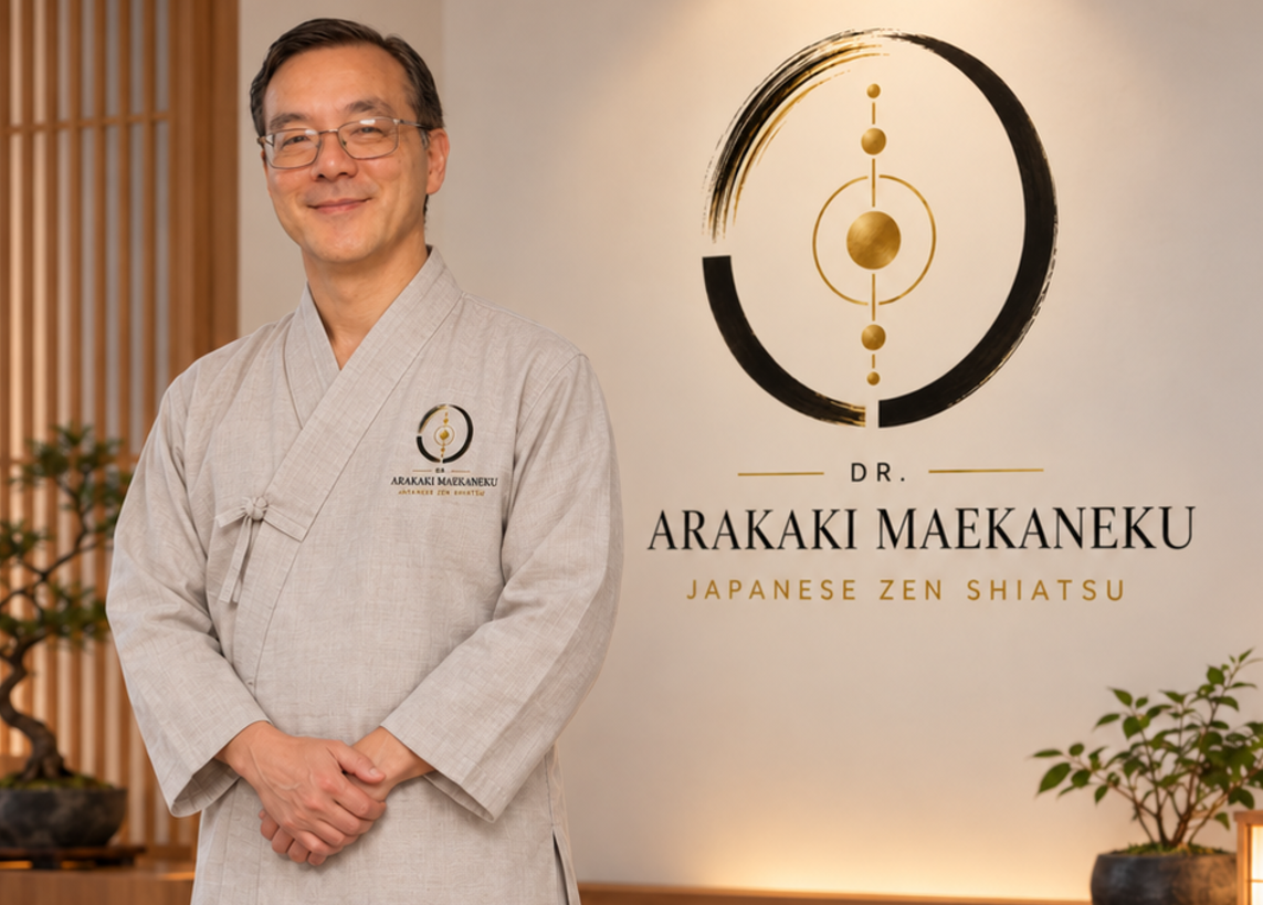 Dr. Arakaki Maekaneku en ambiente de Japanese Zen Shiatsu